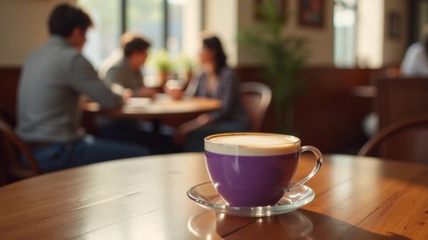 Ube latte en coffee shop : ce que change le choix du fournisseur